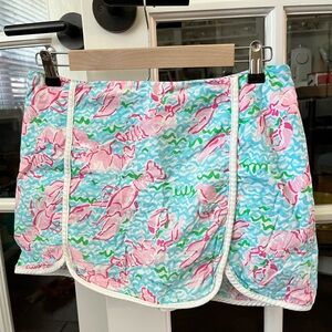 Lilly Pulitzer Lobster Print Skort
